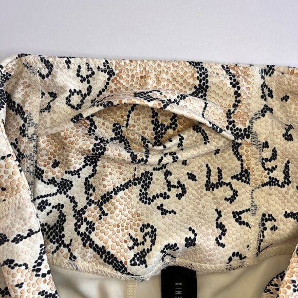 Anthropologie Revolve ALLFENIX White Python 7/8 Legging Size Small Athletic EUC - Picture 7 of 8